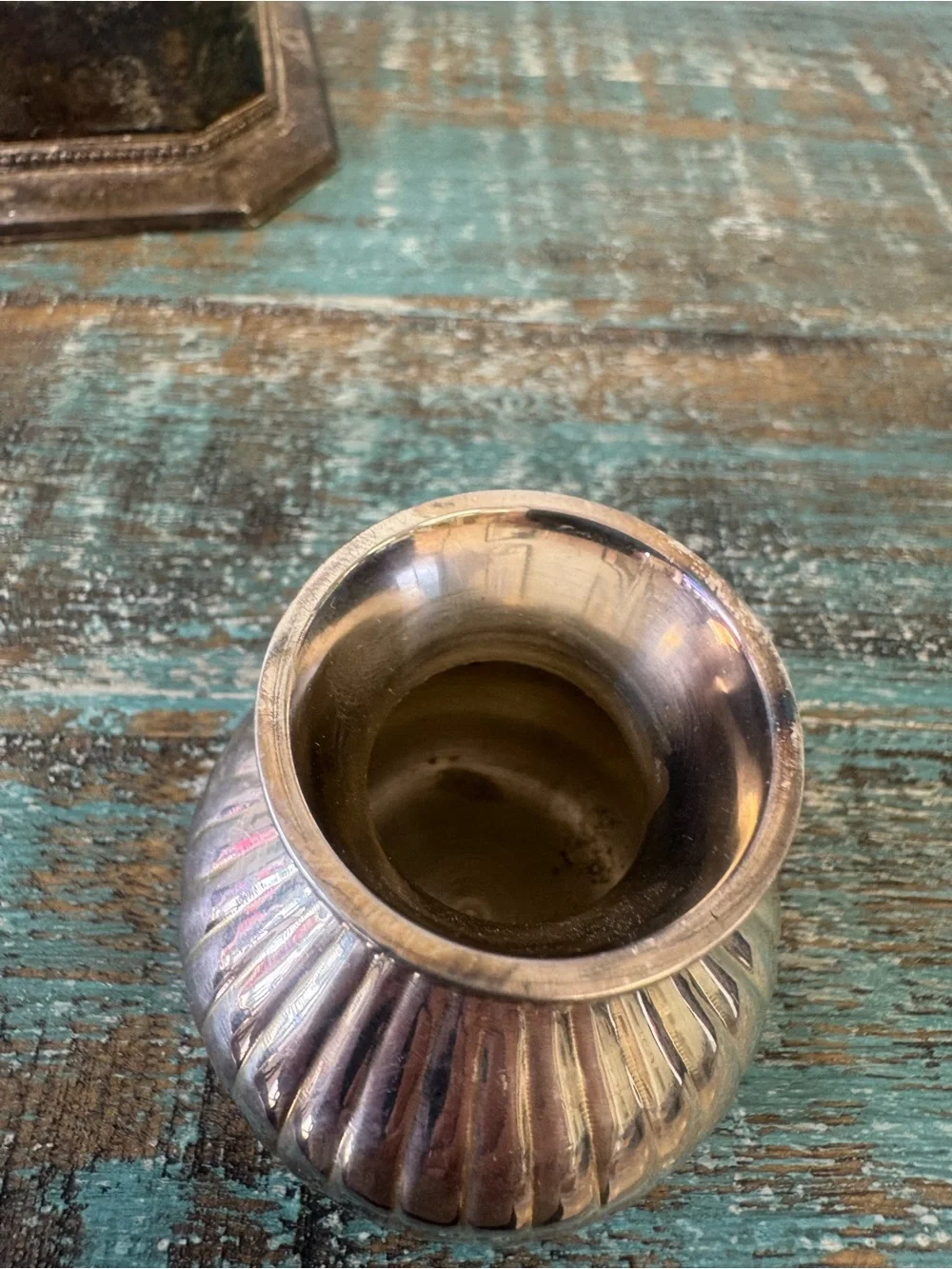 RESTORATION HARDWARE small silver plated bud vase